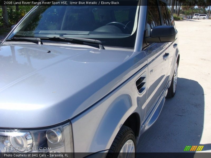 Izmir Blue Metallic / Ebony Black 2008 Land Rover Range Rover Sport HSE