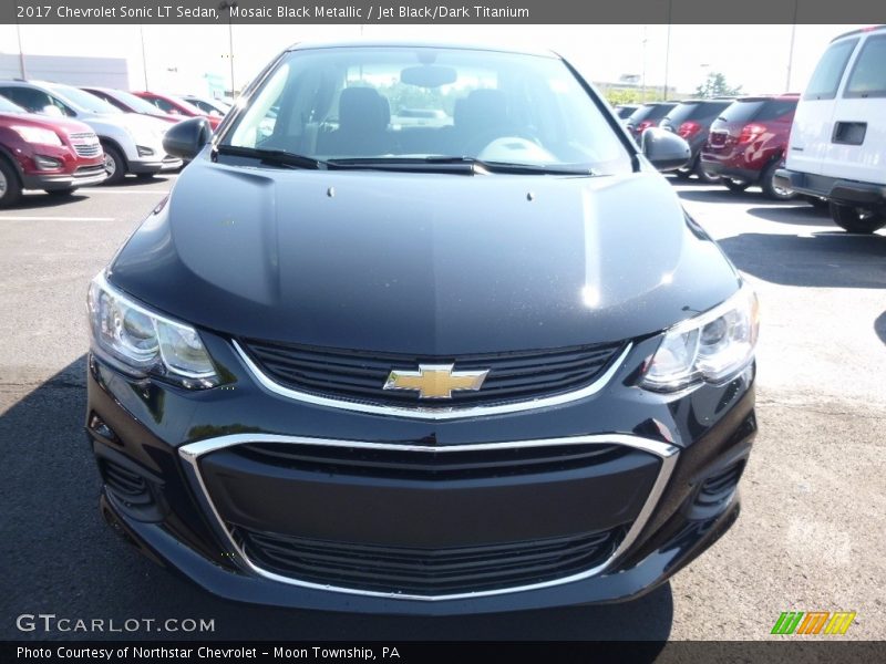 Mosaic Black Metallic / Jet Black/Dark Titanium 2017 Chevrolet Sonic LT Sedan
