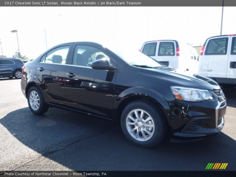 Mosaic Black Metallic / Jet Black/Dark Titanium 2017 Chevrolet Sonic LT Sedan