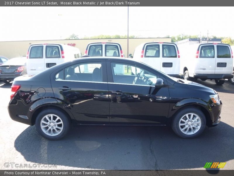 Mosaic Black Metallic / Jet Black/Dark Titanium 2017 Chevrolet Sonic LT Sedan