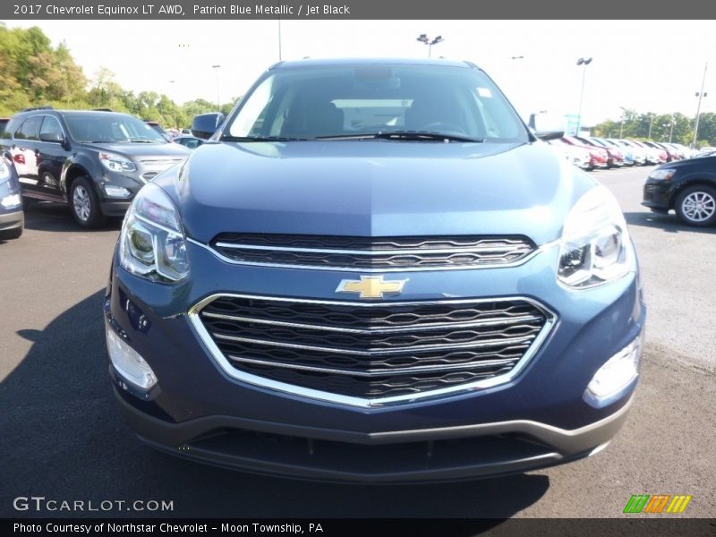 Patriot Blue Metallic / Jet Black 2017 Chevrolet Equinox LT AWD