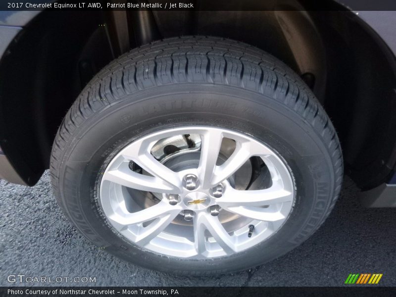 Patriot Blue Metallic / Jet Black 2017 Chevrolet Equinox LT AWD
