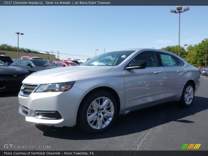 Silver Ice Metallic / Jet Black/Dark Titanium 2017 Chevrolet Impala LS