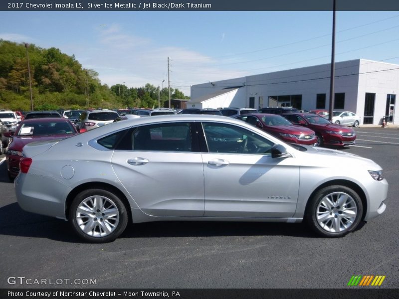 Silver Ice Metallic / Jet Black/Dark Titanium 2017 Chevrolet Impala LS