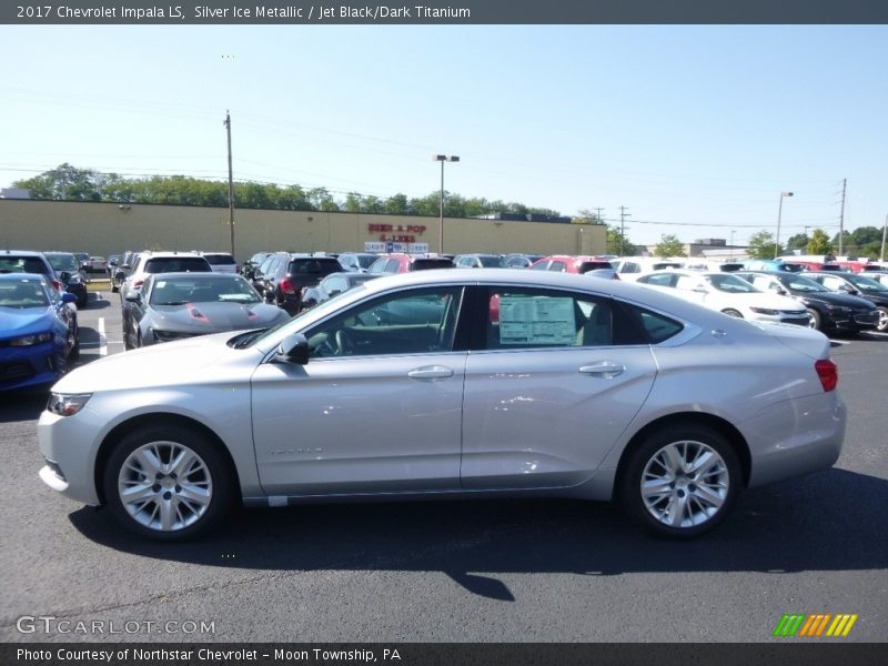 Silver Ice Metallic / Jet Black/Dark Titanium 2017 Chevrolet Impala LS