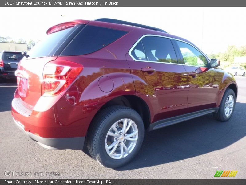 Siren Red Tintcoat / Jet Black 2017 Chevrolet Equinox LT AWD