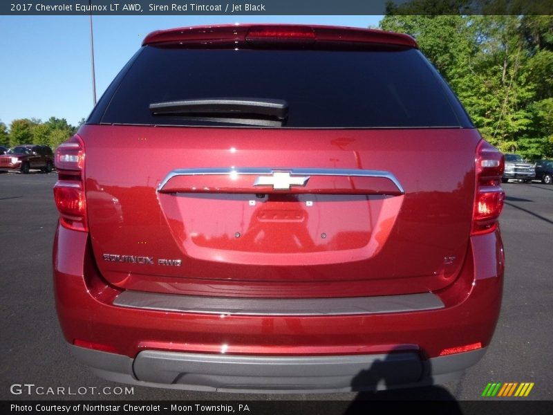 Siren Red Tintcoat / Jet Black 2017 Chevrolet Equinox LT AWD