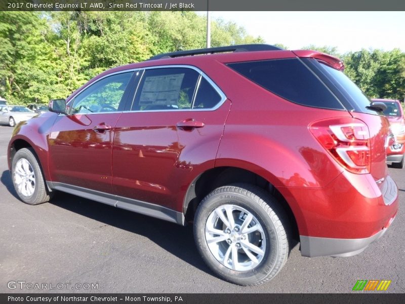Siren Red Tintcoat / Jet Black 2017 Chevrolet Equinox LT AWD