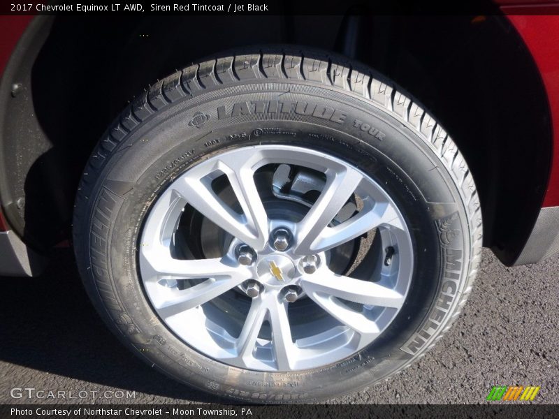 Siren Red Tintcoat / Jet Black 2017 Chevrolet Equinox LT AWD
