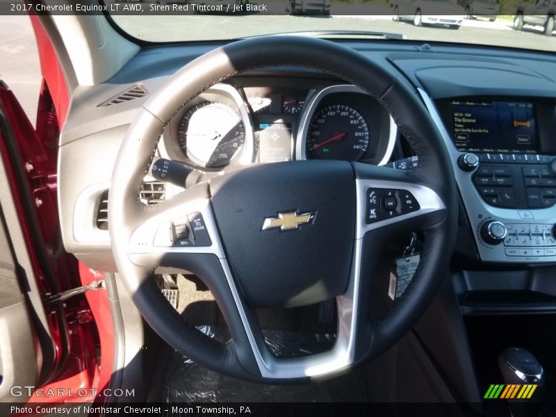 Siren Red Tintcoat / Jet Black 2017 Chevrolet Equinox LT AWD