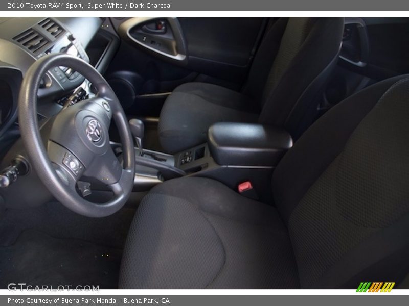 Super White / Dark Charcoal 2010 Toyota RAV4 Sport