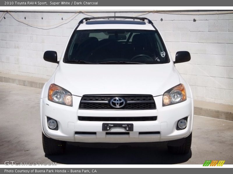 Super White / Dark Charcoal 2010 Toyota RAV4 Sport