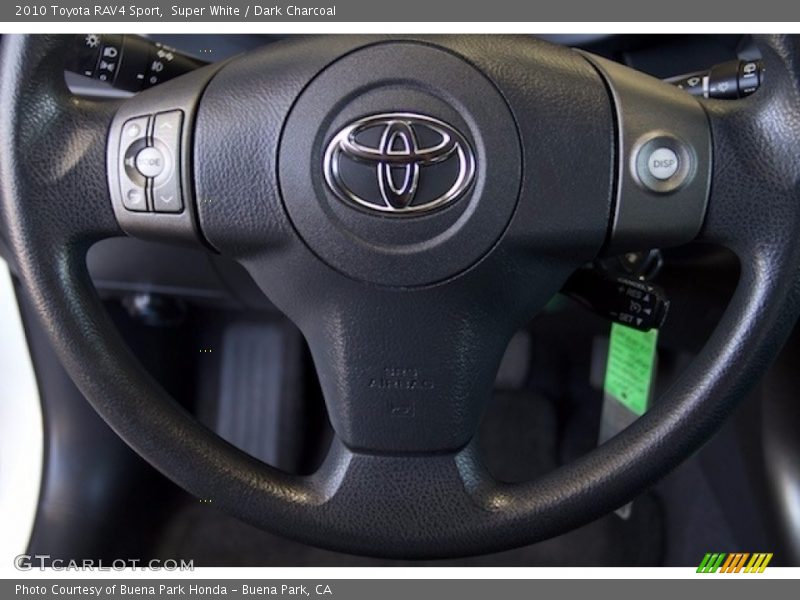 Super White / Dark Charcoal 2010 Toyota RAV4 Sport