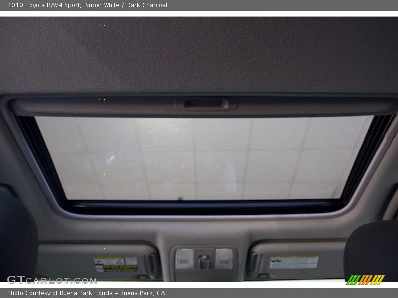 Super White / Dark Charcoal 2010 Toyota RAV4 Sport