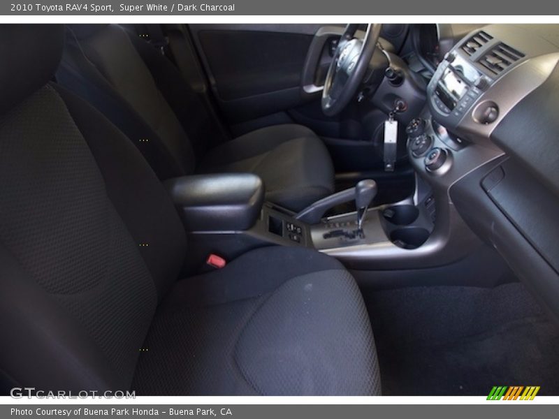 Super White / Dark Charcoal 2010 Toyota RAV4 Sport
