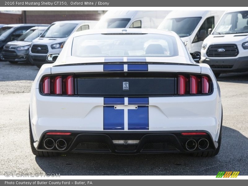 Exhaust of 2016 Mustang Shelby GT350