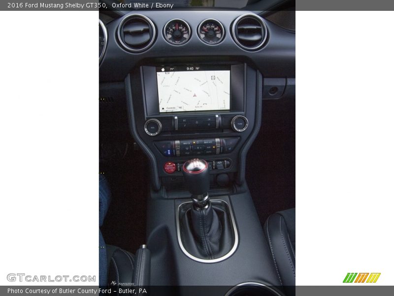 Controls of 2016 Mustang Shelby GT350