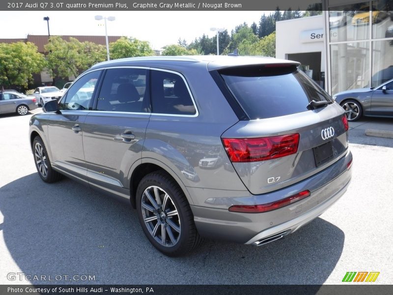 Graphite Gray Metallic / Nougat Brown 2017 Audi Q7 3.0T quattro Premium Plus