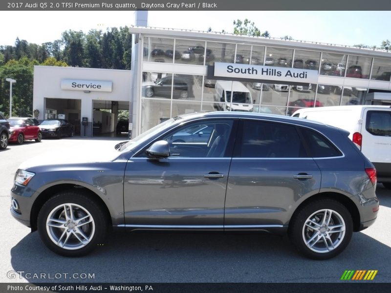 Daytona Gray Pearl / Black 2017 Audi Q5 2.0 TFSI Premium Plus quattro