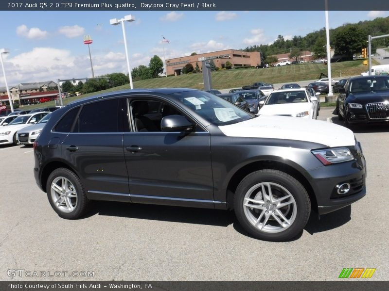 Daytona Gray Pearl / Black 2017 Audi Q5 2.0 TFSI Premium Plus quattro