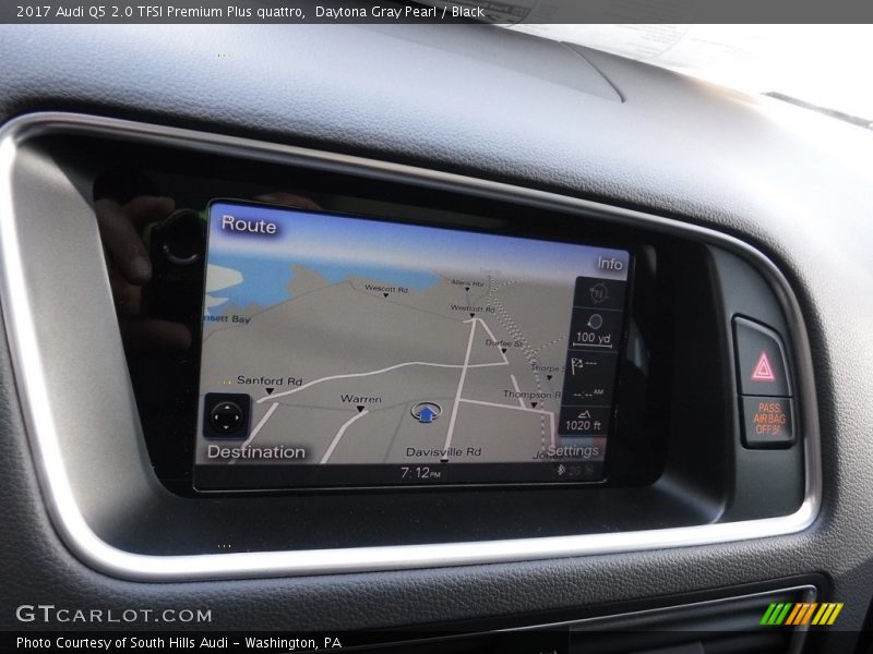 Daytona Gray Pearl / Black 2017 Audi Q5 2.0 TFSI Premium Plus quattro