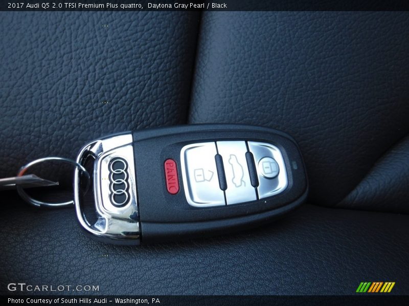 Daytona Gray Pearl / Black 2017 Audi Q5 2.0 TFSI Premium Plus quattro