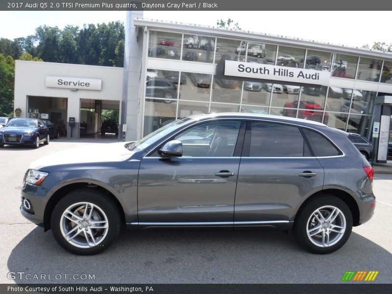 Daytona Gray Pearl / Black 2017 Audi Q5 2.0 TFSI Premium Plus quattro