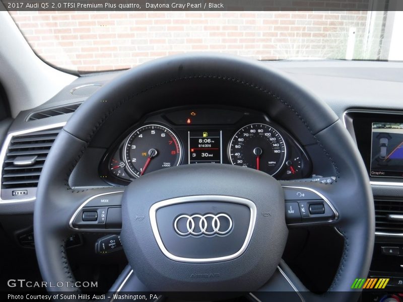Daytona Gray Pearl / Black 2017 Audi Q5 2.0 TFSI Premium Plus quattro