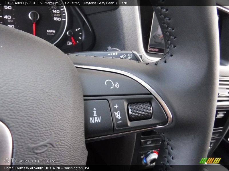 Daytona Gray Pearl / Black 2017 Audi Q5 2.0 TFSI Premium Plus quattro