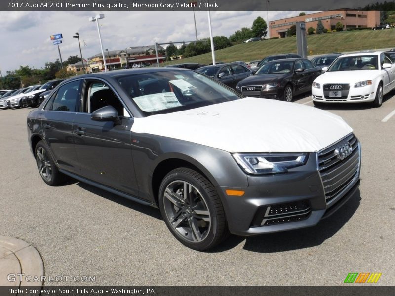 Monsoon Gray Metallic / Black 2017 Audi A4 2.0T Premium Plus quattro
