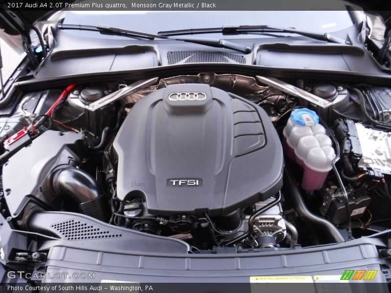 Monsoon Gray Metallic / Black 2017 Audi A4 2.0T Premium Plus quattro