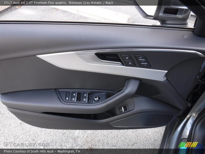 Monsoon Gray Metallic / Black 2017 Audi A4 2.0T Premium Plus quattro