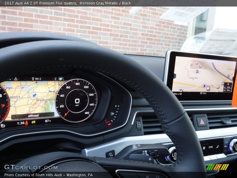 Monsoon Gray Metallic / Black 2017 Audi A4 2.0T Premium Plus quattro