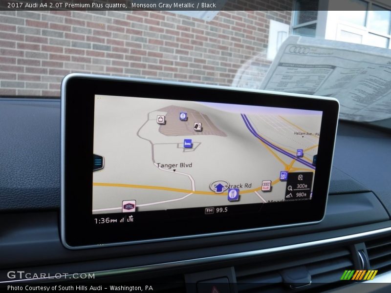 Monsoon Gray Metallic / Black 2017 Audi A4 2.0T Premium Plus quattro