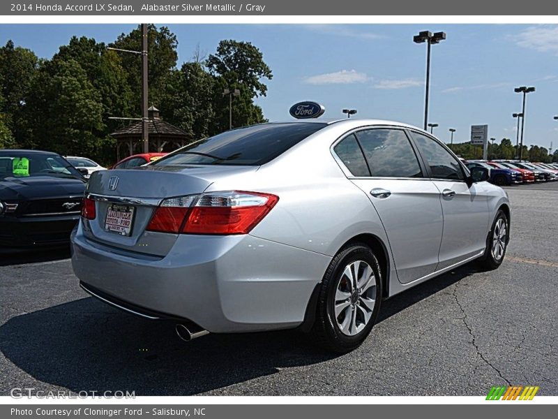 Alabaster Silver Metallic / Gray 2014 Honda Accord LX Sedan