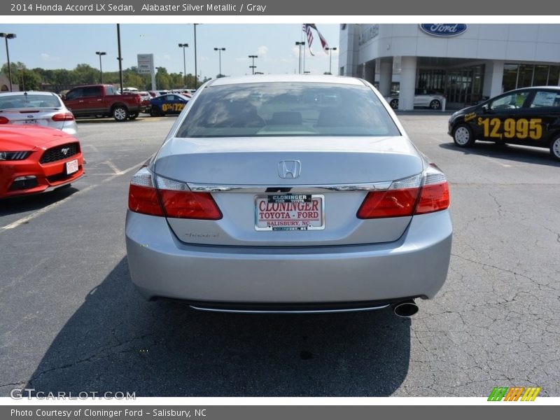 Alabaster Silver Metallic / Gray 2014 Honda Accord LX Sedan