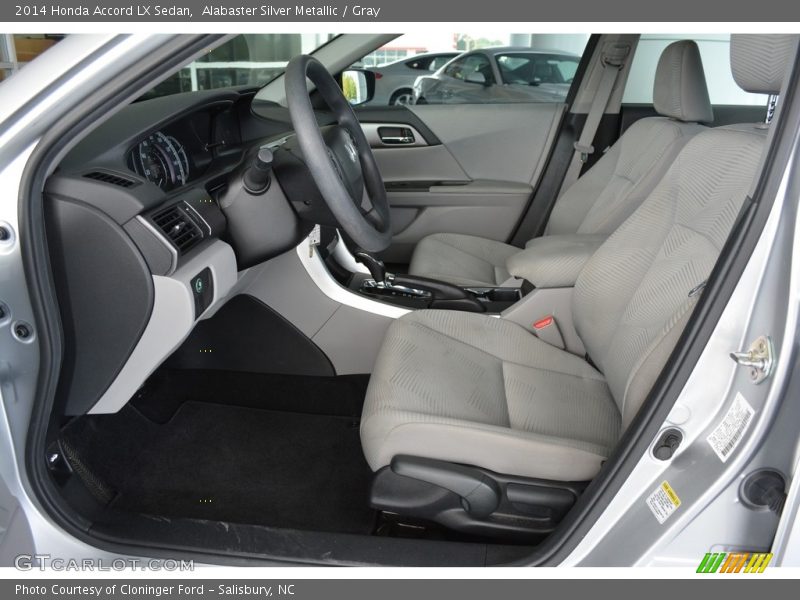 Alabaster Silver Metallic / Gray 2014 Honda Accord LX Sedan