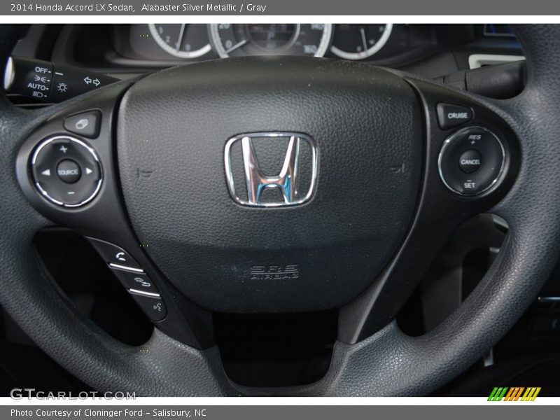 Alabaster Silver Metallic / Gray 2014 Honda Accord LX Sedan