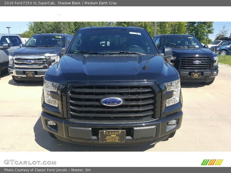 Shadow Black / Medium Earth Gray 2016 Ford F150 XL SuperCab