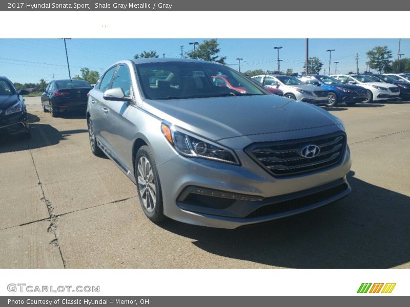 Shale Gray Metallic / Gray 2017 Hyundai Sonata Sport