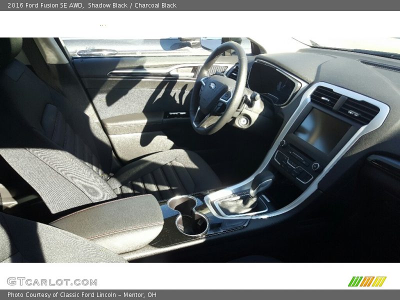 Shadow Black / Charcoal Black 2016 Ford Fusion SE AWD