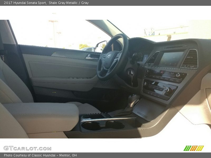 Shale Gray Metallic / Gray 2017 Hyundai Sonata Sport