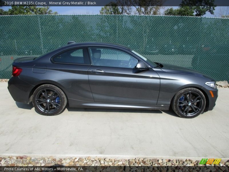 Mineral Grey Metallic / Black 2016 BMW M235i Coupe