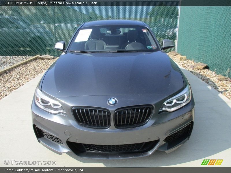 Mineral Grey Metallic / Black 2016 BMW M235i Coupe