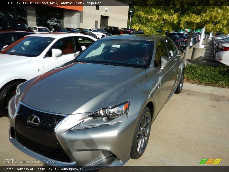 Atomic Silver / Rioja Red 2016 Lexus IS 350 F Sport AWD