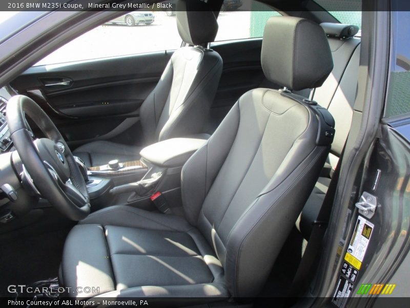 Mineral Grey Metallic / Black 2016 BMW M235i Coupe