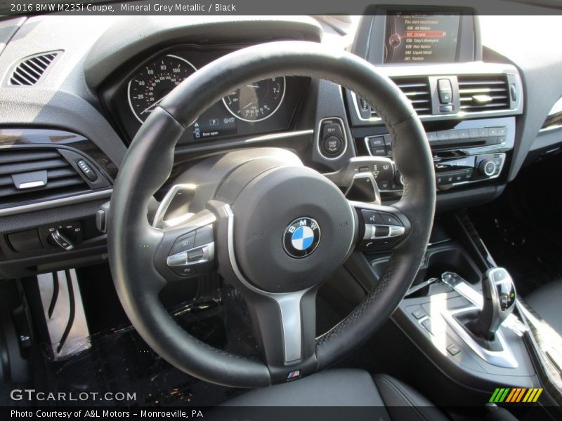 Mineral Grey Metallic / Black 2016 BMW M235i Coupe