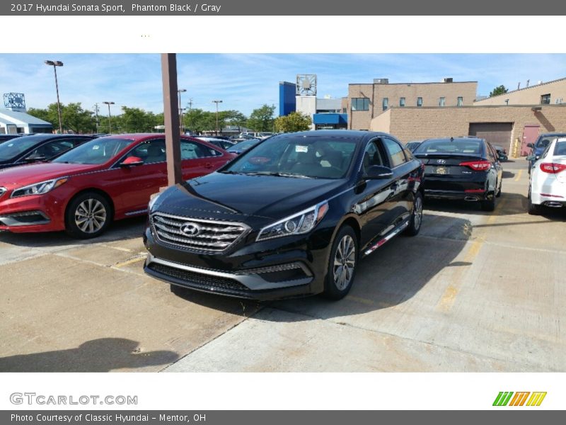 Phantom Black / Gray 2017 Hyundai Sonata Sport