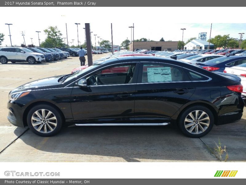 Phantom Black / Gray 2017 Hyundai Sonata Sport