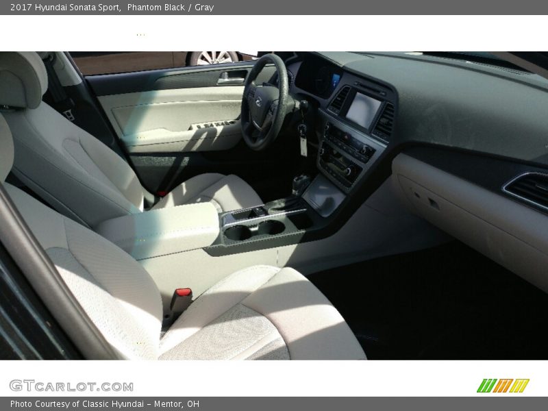 Phantom Black / Gray 2017 Hyundai Sonata Sport